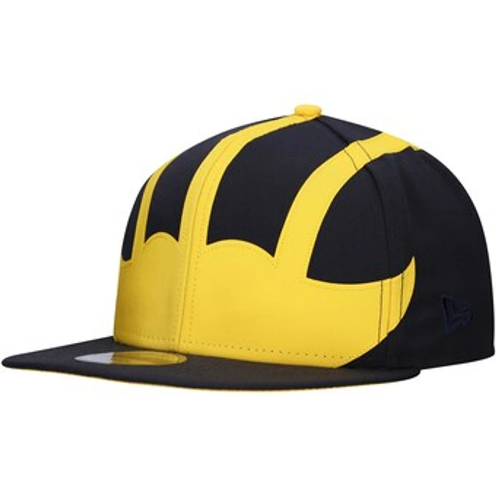 Men's New Era Navy Michigan Wolverines Helmet 9FIFTY Snapback Hat