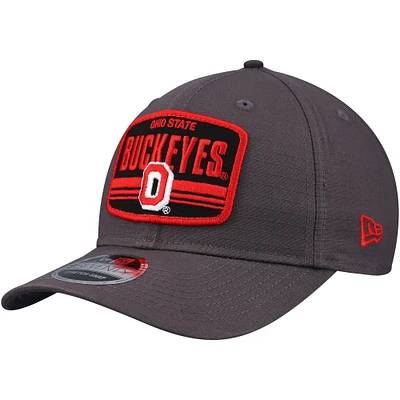 Men's New Era Charcoal Ohio State Buckeyes Team Elevated 9SEVENTY Stretch-Snap Adjustable Hat