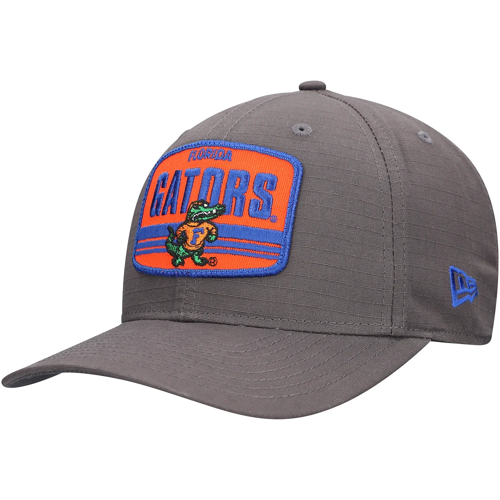 Men's New Era Charcoal Florida Gators Team Elevated 9SEVENTY Stretch-Snap Adjustable Hat