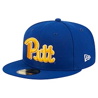 Men's New Era Blue Pitt Panthers 59FIFTY Fitted Hat