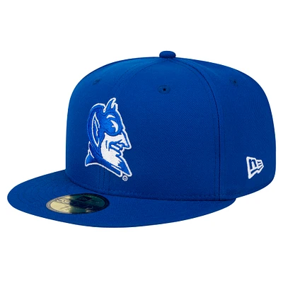 Men's New Era Blue Duke Devils Evergreen 59FIFTY Fitted Hat