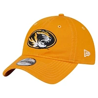 Youth New Era  Gold Missouri Tigers Logo 9TWENTY Adjustable Hat