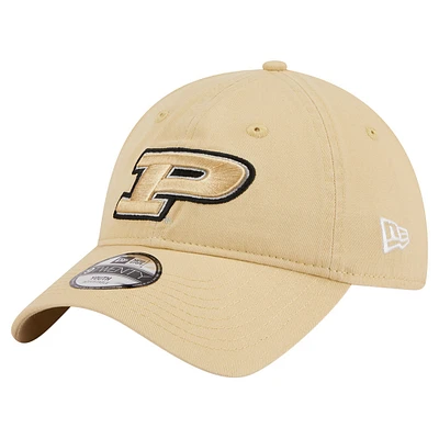 Youth New Era  Gold Purdue Boilermakers Logo 9TWENTY Adjustable Hat