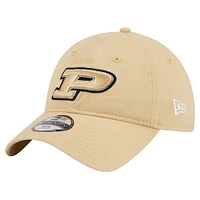 Youth New Era  Gold Purdue Boilermakers Logo 9TWENTY Adjustable Hat