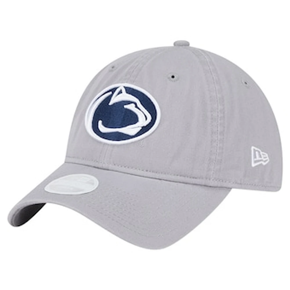 Women's New Era Gray Penn State Nittany Lions Logo 9TWENTY Adjustable Hat