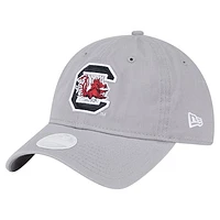 Women's New Era Gray South Carolina Gamecocks Logo 9TWENTY Adjustable Hat