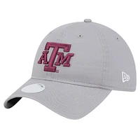 Women's New Era Gray Texas A&M Aggies Logo 9TWENTY Adjustable Hat