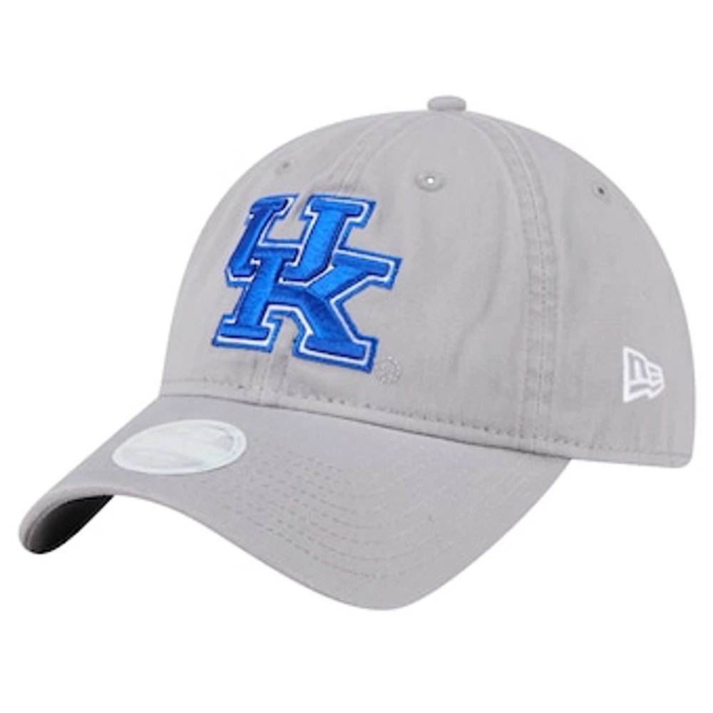 Women's New Era Gray Kentucky Wildcats Logo 9TWENTY Adjustable Hat