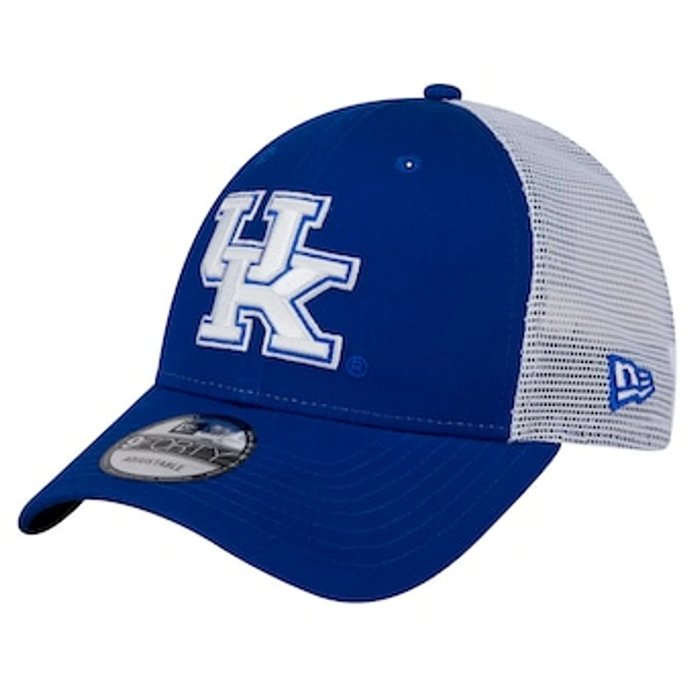 Men's New Era  Royal Kentucky Wildcats Trucker 9FORTY Adjustable Hat