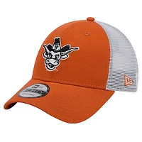 Men's New Era  Texas Orange Texas Longhorns Trucker 9FORTY Adjustable Hat