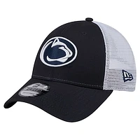 Men's New Era  Navy Penn State Nittany Lions Trucker 9FORTY Adjustable Hat