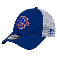 Men's New Era  Blue Boise State Broncos Trucker 9FORTY Adjustable Hat