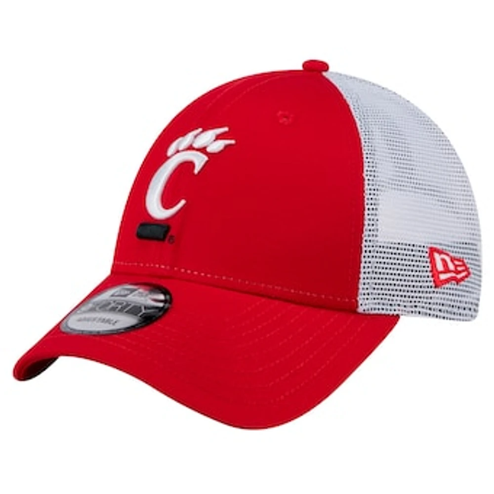 Men's New Era  Red Cincinnati Bearcats Trucker 9FORTY Adjustable Hat