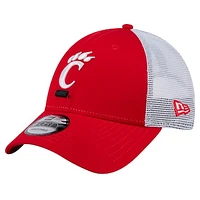 Men's New Era  Red Cincinnati Bearcats Trucker 9FORTY Adjustable Hat