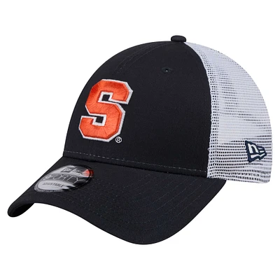 Men's New Era  Navy Syracuse Orange Trucker 9FORTY Adjustable Hat