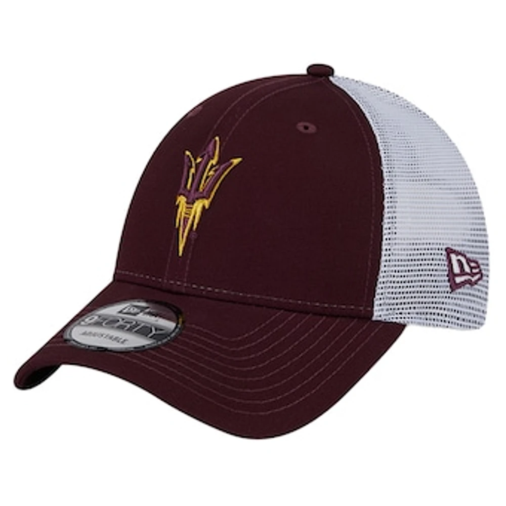 Men's New Era  Maroon Arizona State Sun Devils Trucker 9FORTY Adjustable Hat