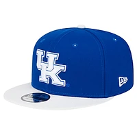 Men's New Era Royal/White Kentucky Wildcats Two-Tone 9FIFTY Snapback Hat