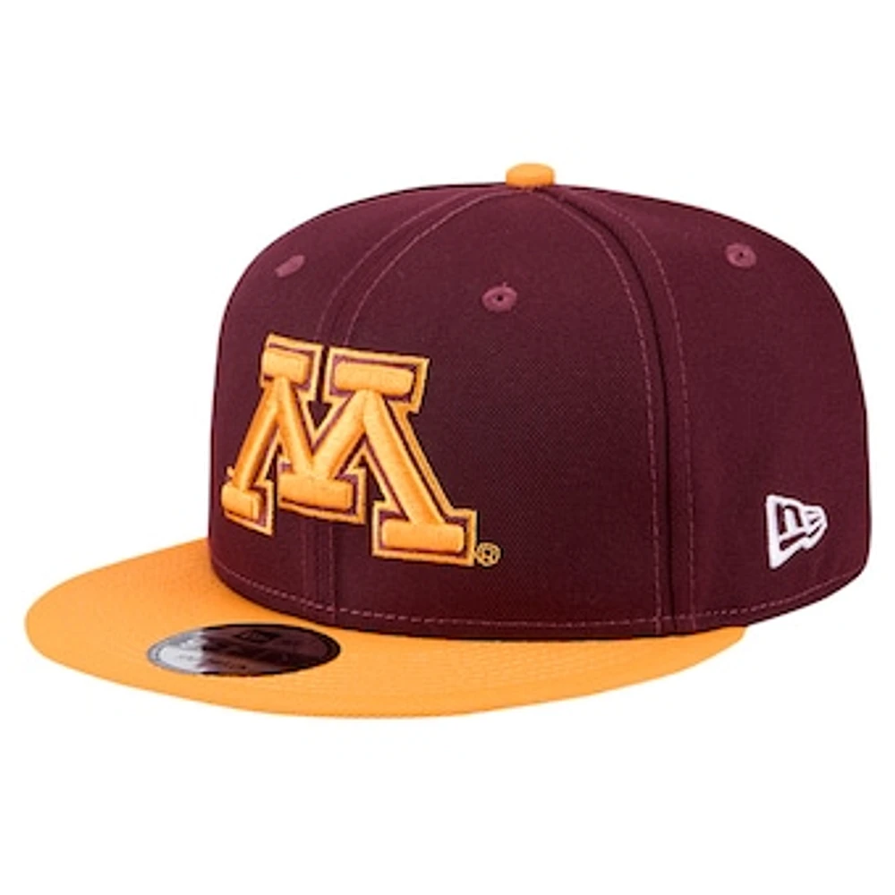 Men's New Era Maroon Minnesota Golden Gophers Two-Tone 9FIFTY Snapback Hat