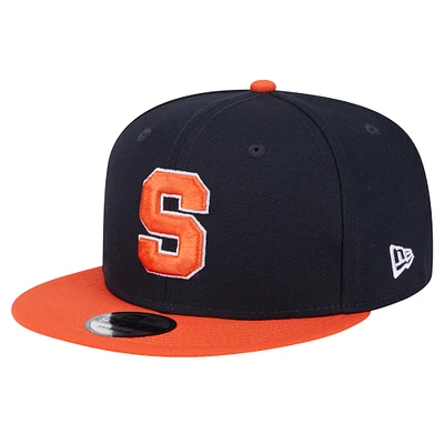 Men's New Era Navy/Orange Syracuse Orange Two-Tone 9FIFTY Snapback Hat