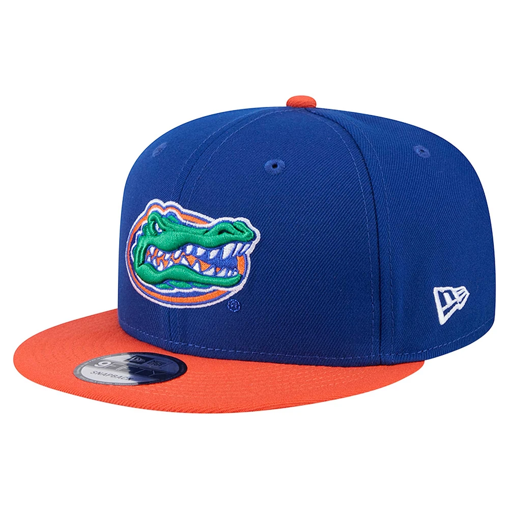 Men's New Era Royal Florida Gators Two-Tone 9FIFTY Snapback Hat