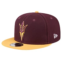 Men's New Era Maroon Arizona State Sun Devils Two-Tone 9FIFTY Snapback Hat