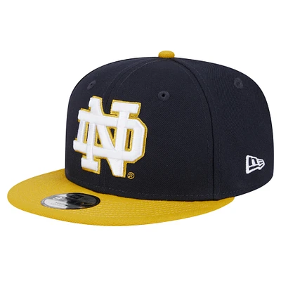 Youth New Era  Navy Notre Dame Fighting Irish Logo 9FIFTY Adjustable Hat