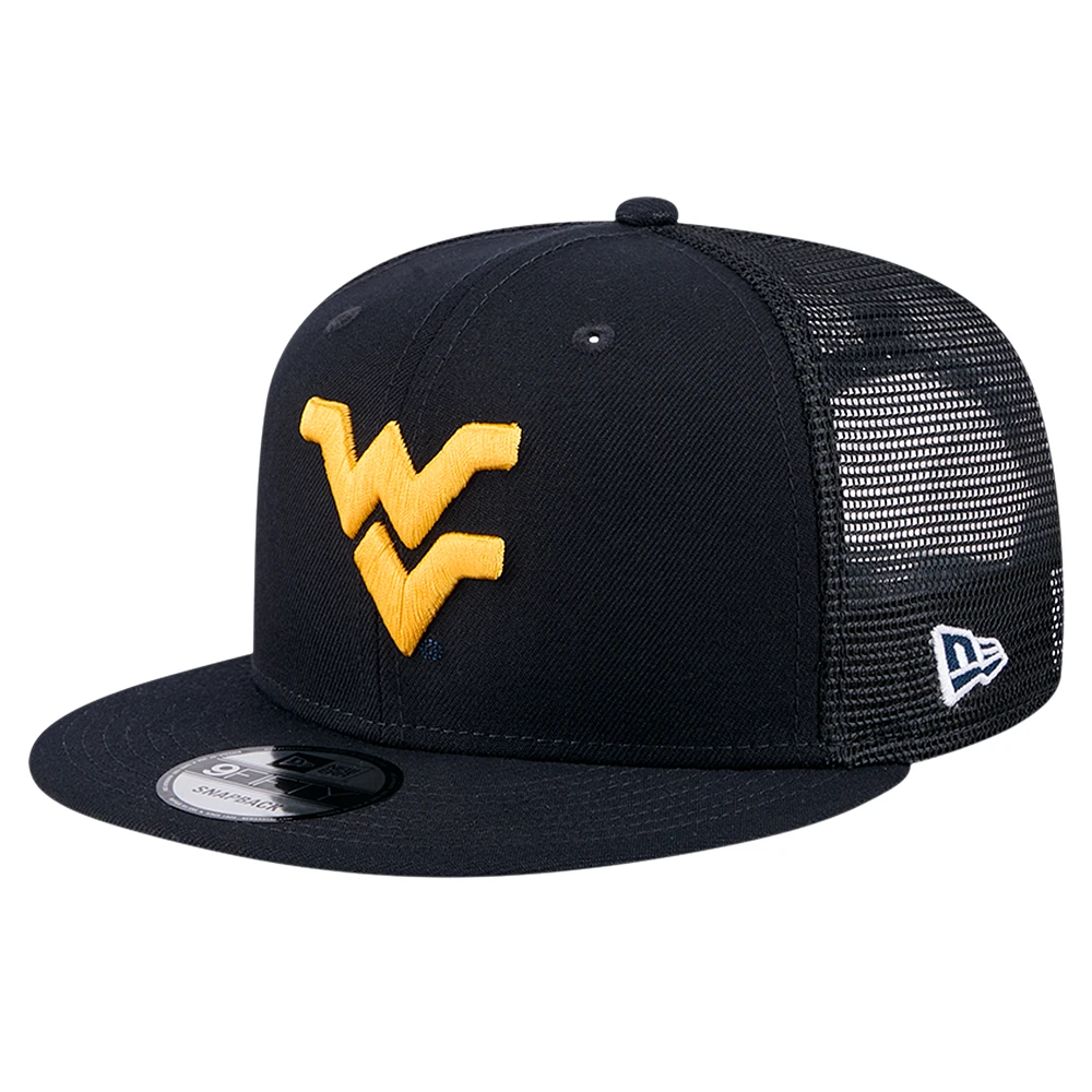 Men's New Era Navy West Virginia Mountaineers 9FIFTY Trucker Snapback Hat