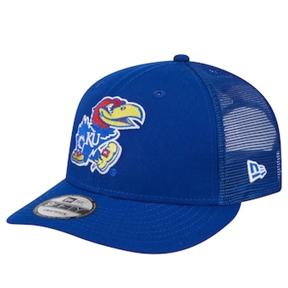 Men's New Era Royal Kansas Jayhawks Trucker 9FIFTY Snapback Hat