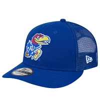 Men's New Era Royal Kansas Jayhawks Trucker 9FIFTY Snapback Hat