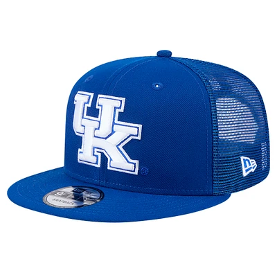 Men's New Era Royal Kentucky Wildcats 9FIFTY Trucker Snapback Hat