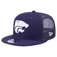 Men's New Era Purple Kansas State Wildcats 9FIFTY Trucker Snapback Hat