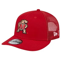 Men's New Era Red Maryland Terrapins Trucker 9FIFTY Snapback Hat