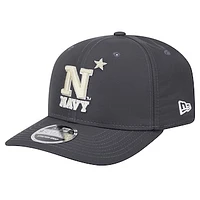 Men's New Era Charcoal Navy Midshipmen 9SEVENTY Stretch-Snap Hat