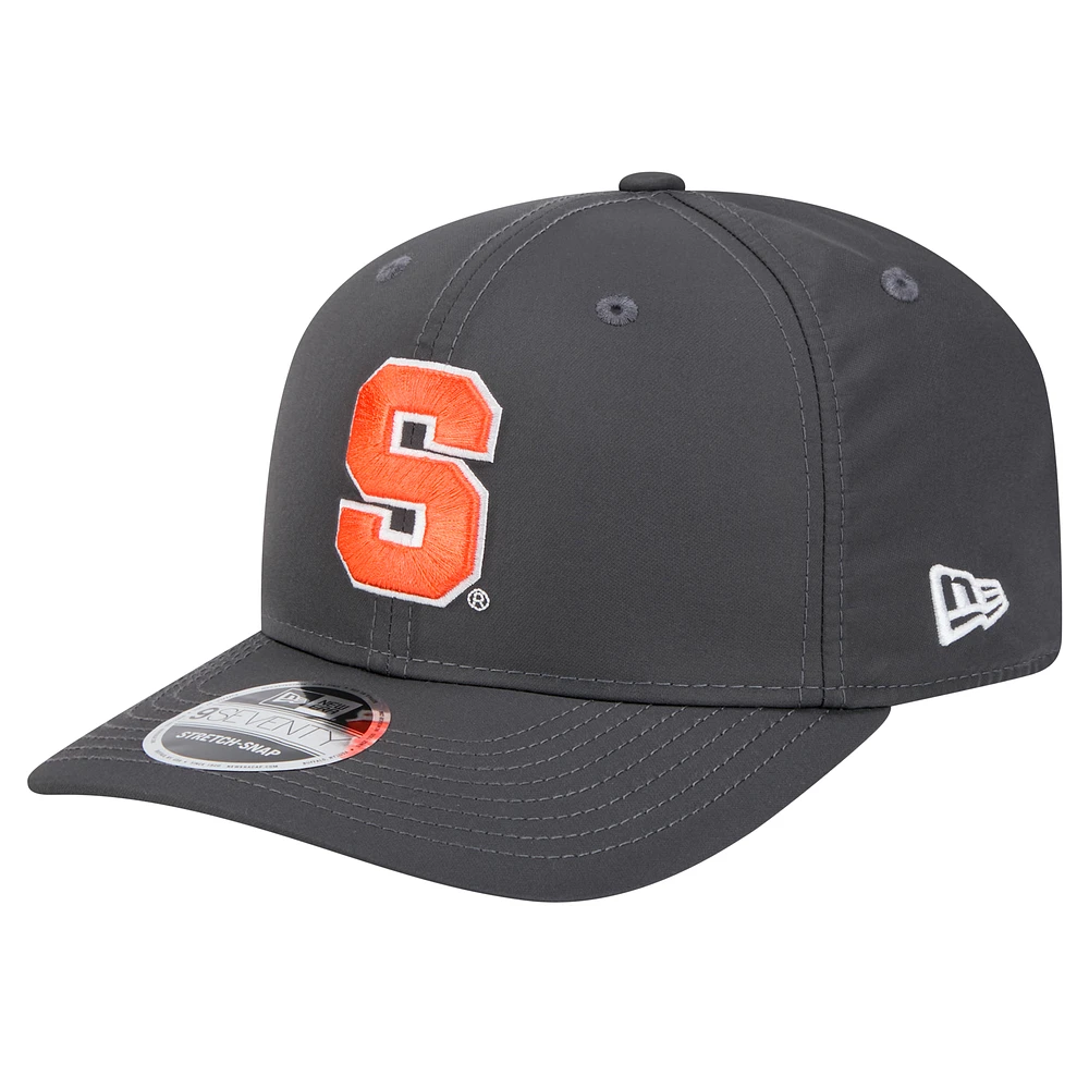 Men's New Era Charcoal Syracuse Orange 9SEVENTY Stretch-Snap Hat