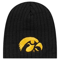 Infant New Era  Black Iowa Hawkeyes Mini Fan Beanie