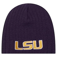 Infant New Era  Purple LSU Tigers Mini Fan Beanie