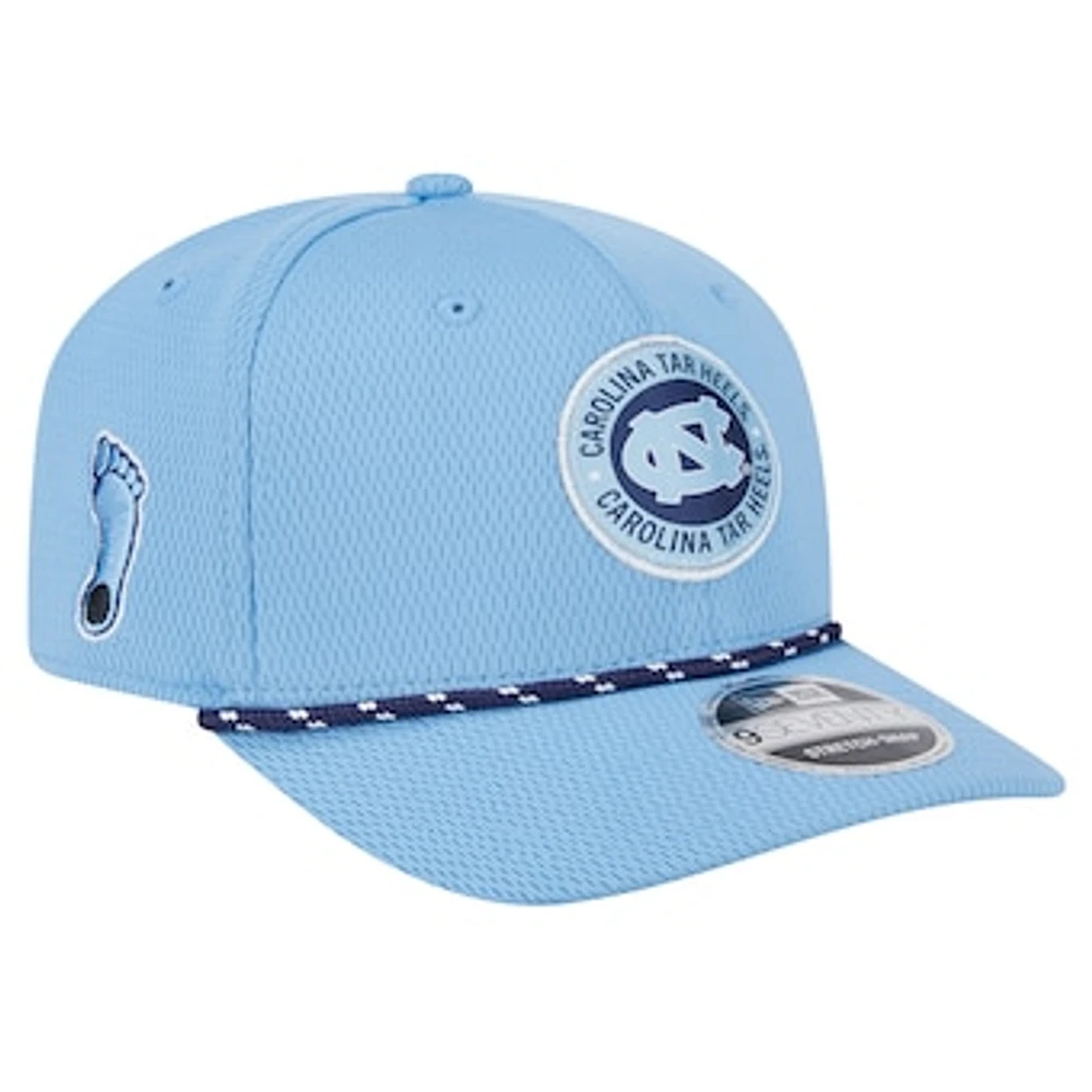 Men's New Era Carolina Blue North Carolina Tar Heels COOLERA 9SEVENTY Rope Stretch-Snap Hat