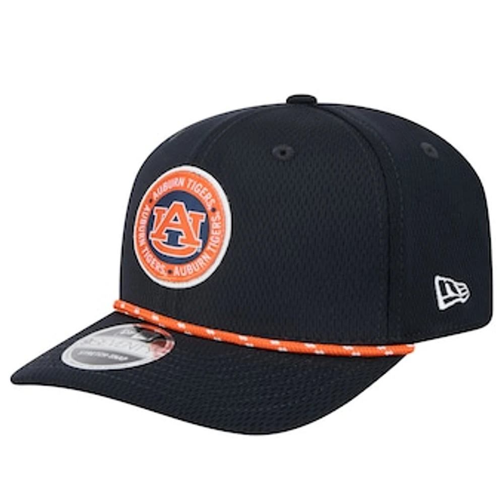 Men's New Era Navy Auburn Tigers COOLERA 9SEVENTY Rope Stretch-Snap Hat