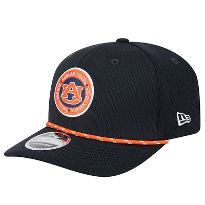 Men's New Era Navy Auburn Tigers COOLERA 9SEVENTY Rope Stretch-Snap Hat