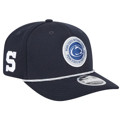 Men's New Era Navy Penn State Nittany Lions COOLERA 9SEVENTY Rope Stretch-Snap Hat