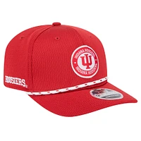 Men's New Era Crimson Indiana Hoosiers COOLERA 9SEVENTY Rope Stretch-Snap Hat