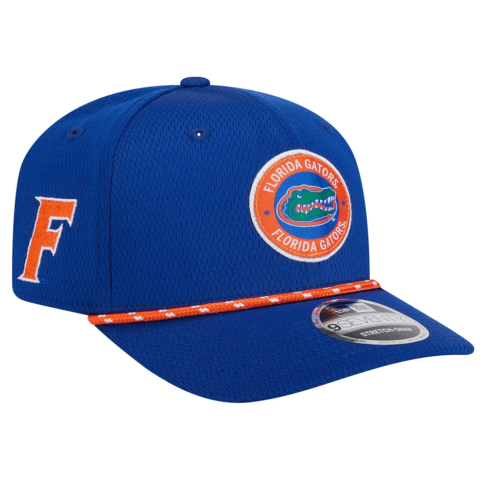 Men's New Era Royal Florida Gators COOLERA 9SEVENTY Rope Stretch-Snap Hat