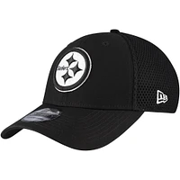 Men's New Era Black Pittsburgh Steelers 39THIRTY Flex Hat