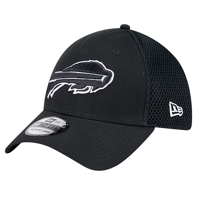 Men's New Era Black Buffalo Bills 39THIRTY Flex Hat