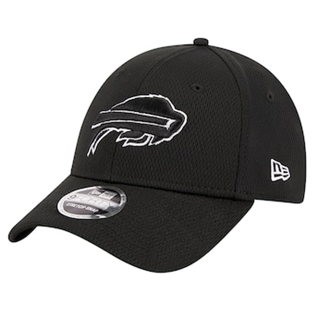 Men's New Era Black Buffalo Bills Evergreen 9FORTY Adjustable Hat