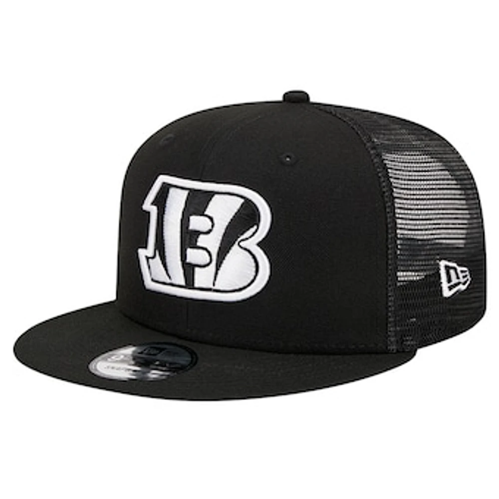 Men's New Era Black Cincinnati Bengals Evergreen 9FIFTY Snapback Hat