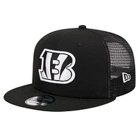 Men's New Era Black Cincinnati Bengals Evergreen 9FIFTY Snapback Hat