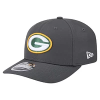 Men's New Era Graphite Green Bay Packers 9SEVENTY Stretch-Snap Hat