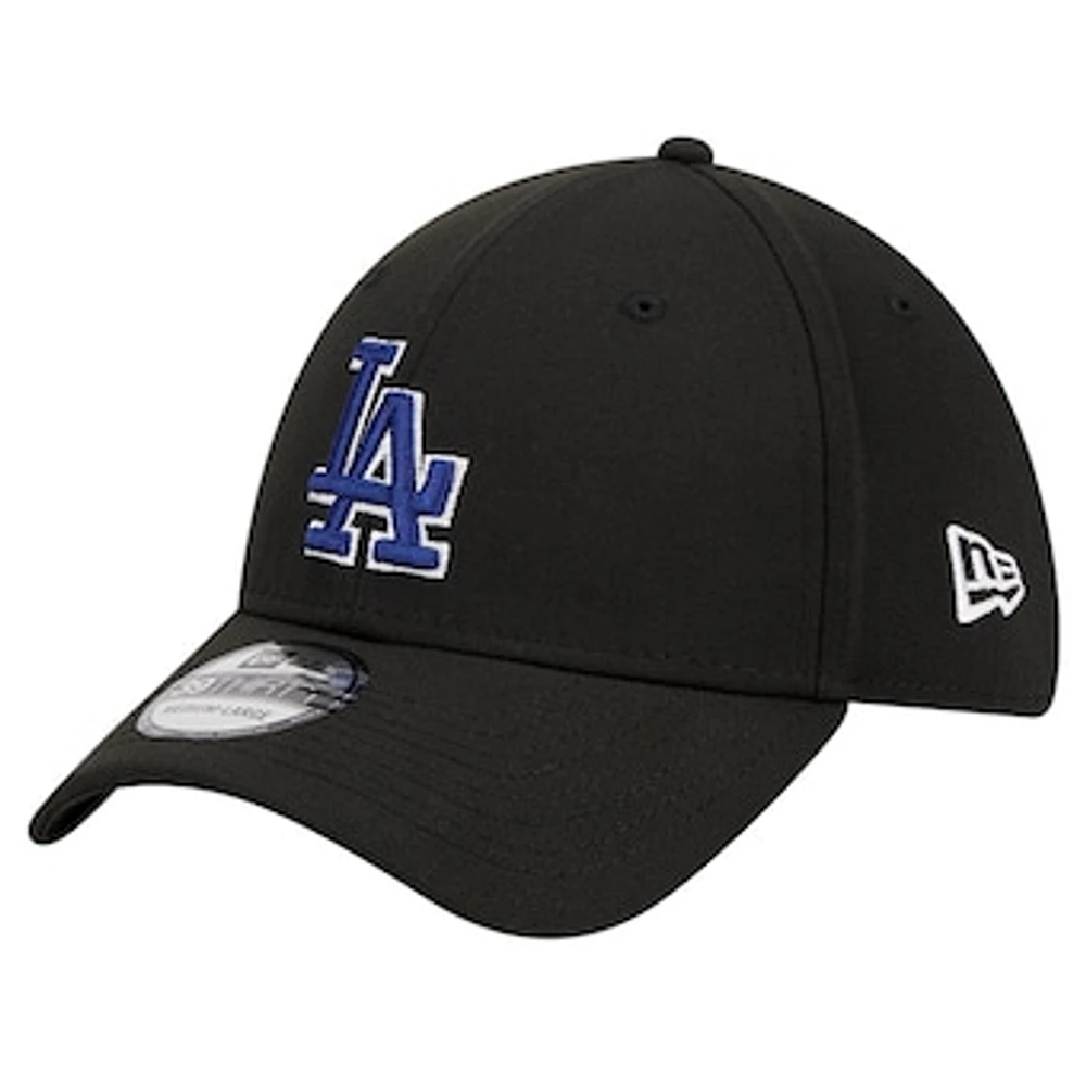 Men's New Era Black Los Angeles Dodgers 39THIRTY Flex Hat