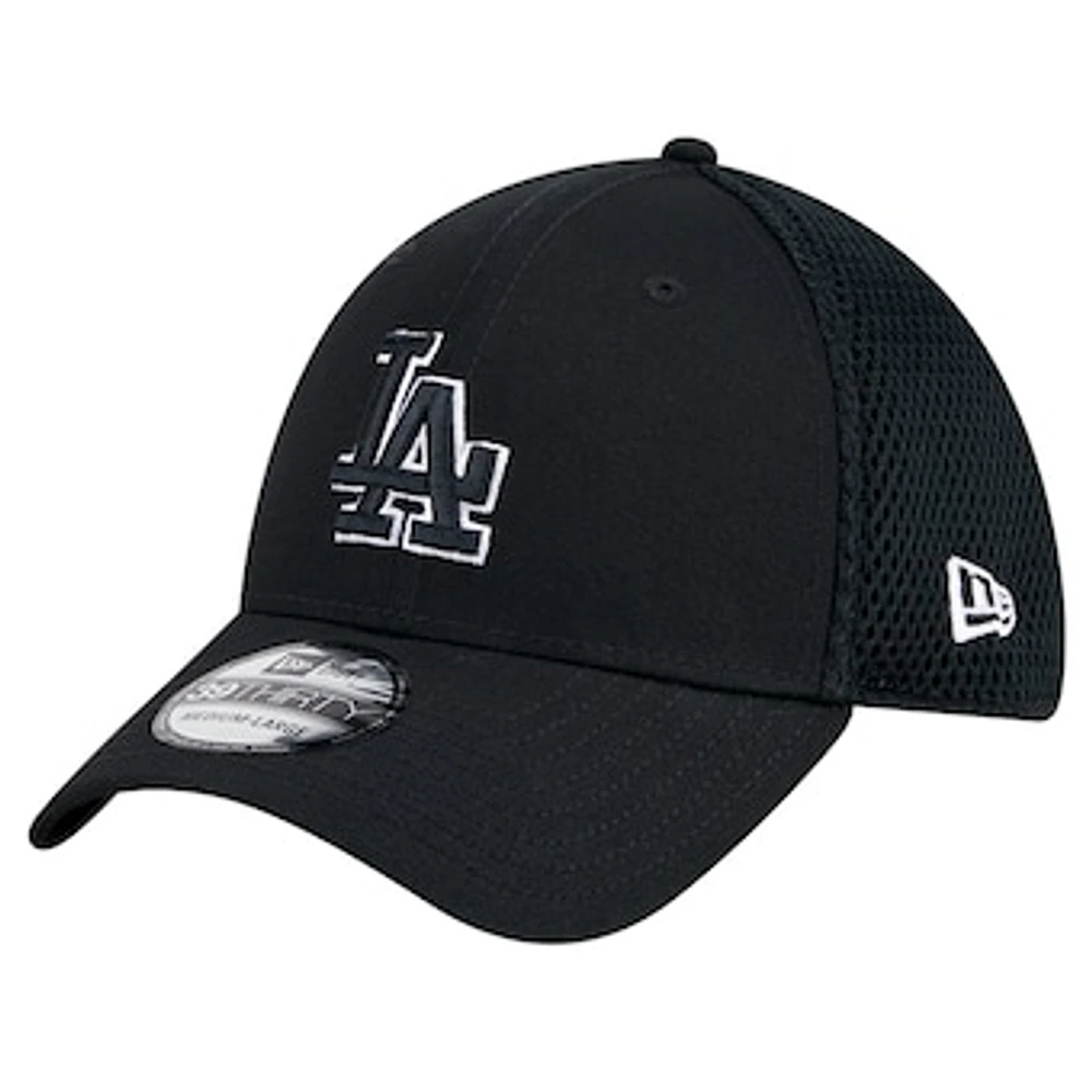 Men's New Era Black Los Angeles Dodgers 39THIRTY Flex Hat